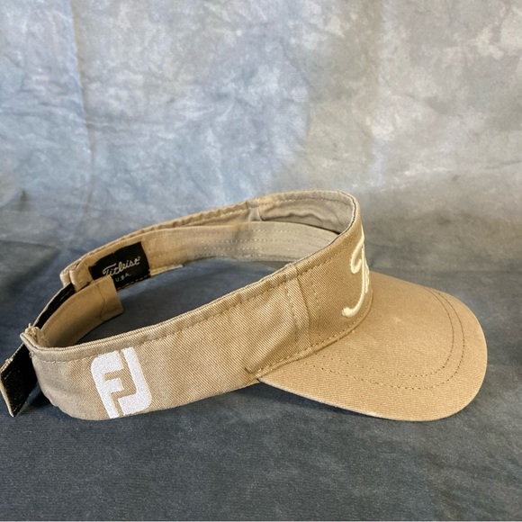 Titleist Footjoy FJ Visor Hat Cap Pro V1 Adjustable Hook & Loop Navy Golf - Picture 4 of 7